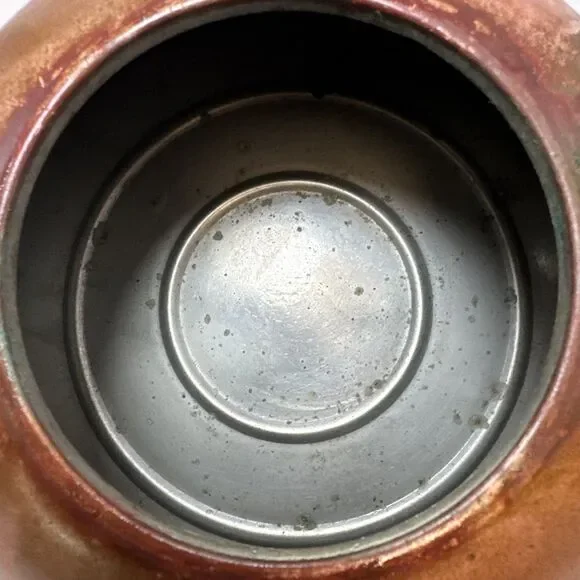 Vintage Old Dutch Design COPPER TEAPOT Kettle w/ Wood & Brass Handle Portugal - Picture 6 of 11